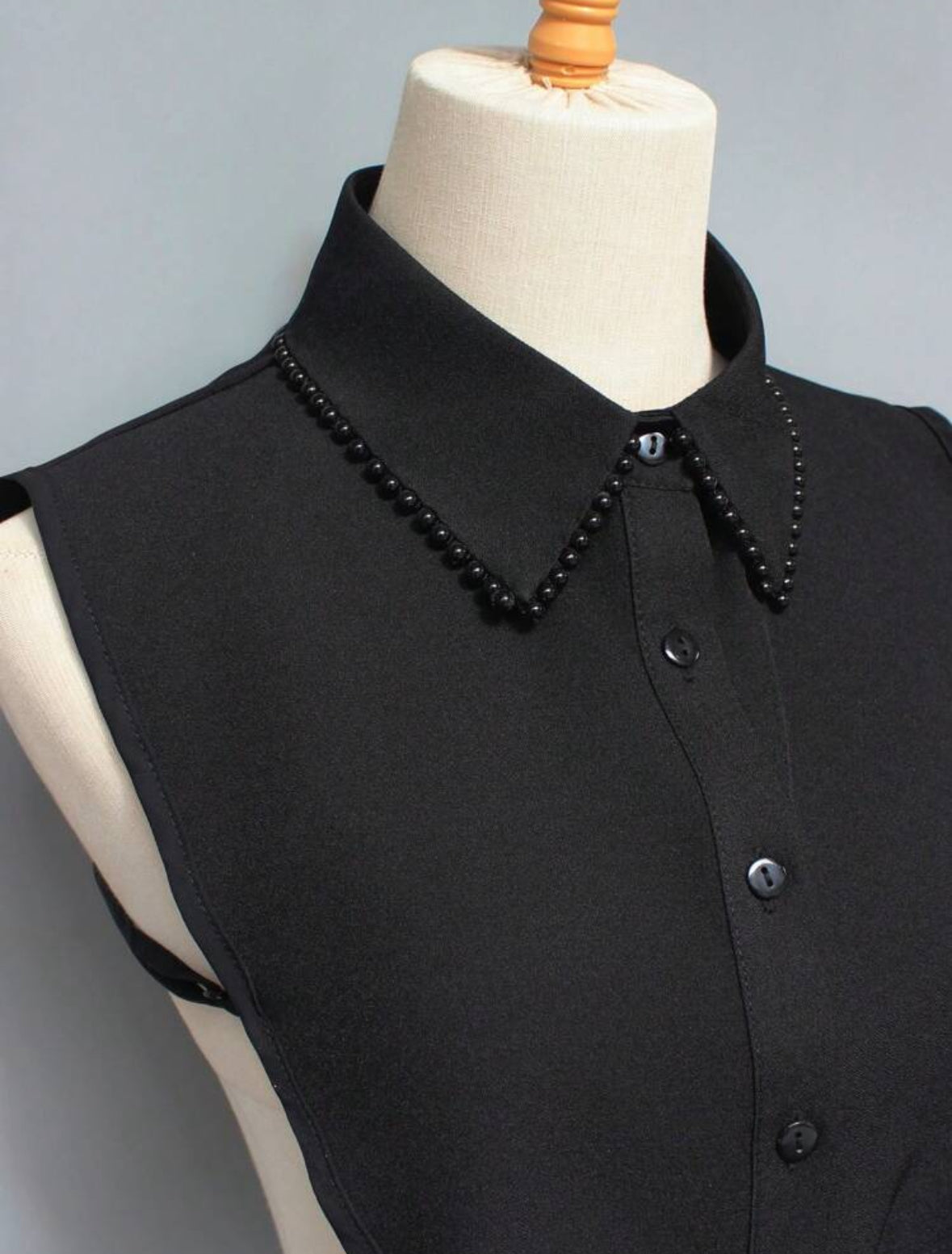 Cuello para camisas con perla