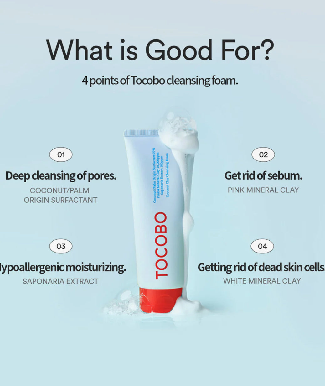 TOCOBO Coconut Clay Cleansing Foam