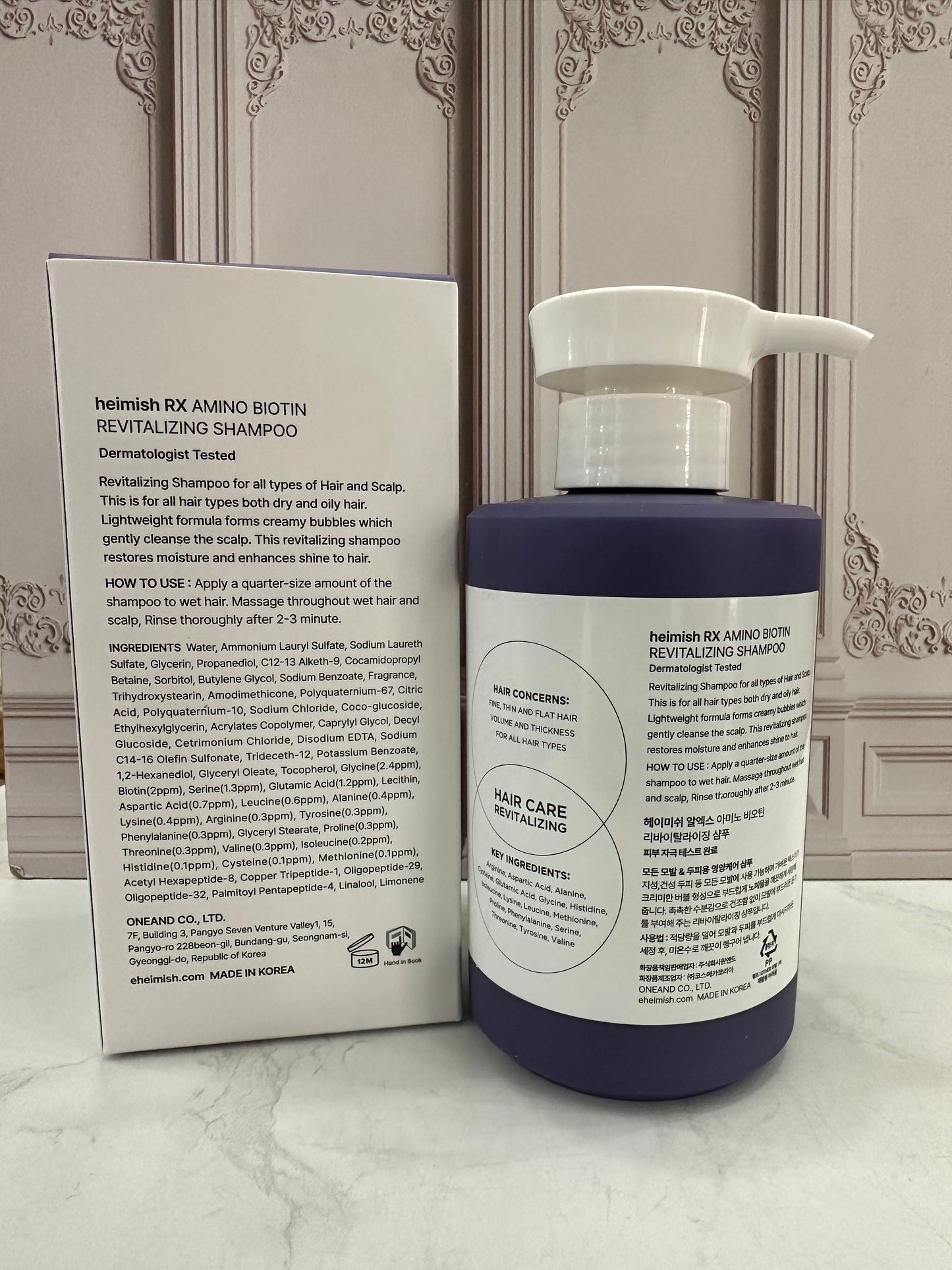 HEIMISH RX Amino Biotin Champú revitalizante