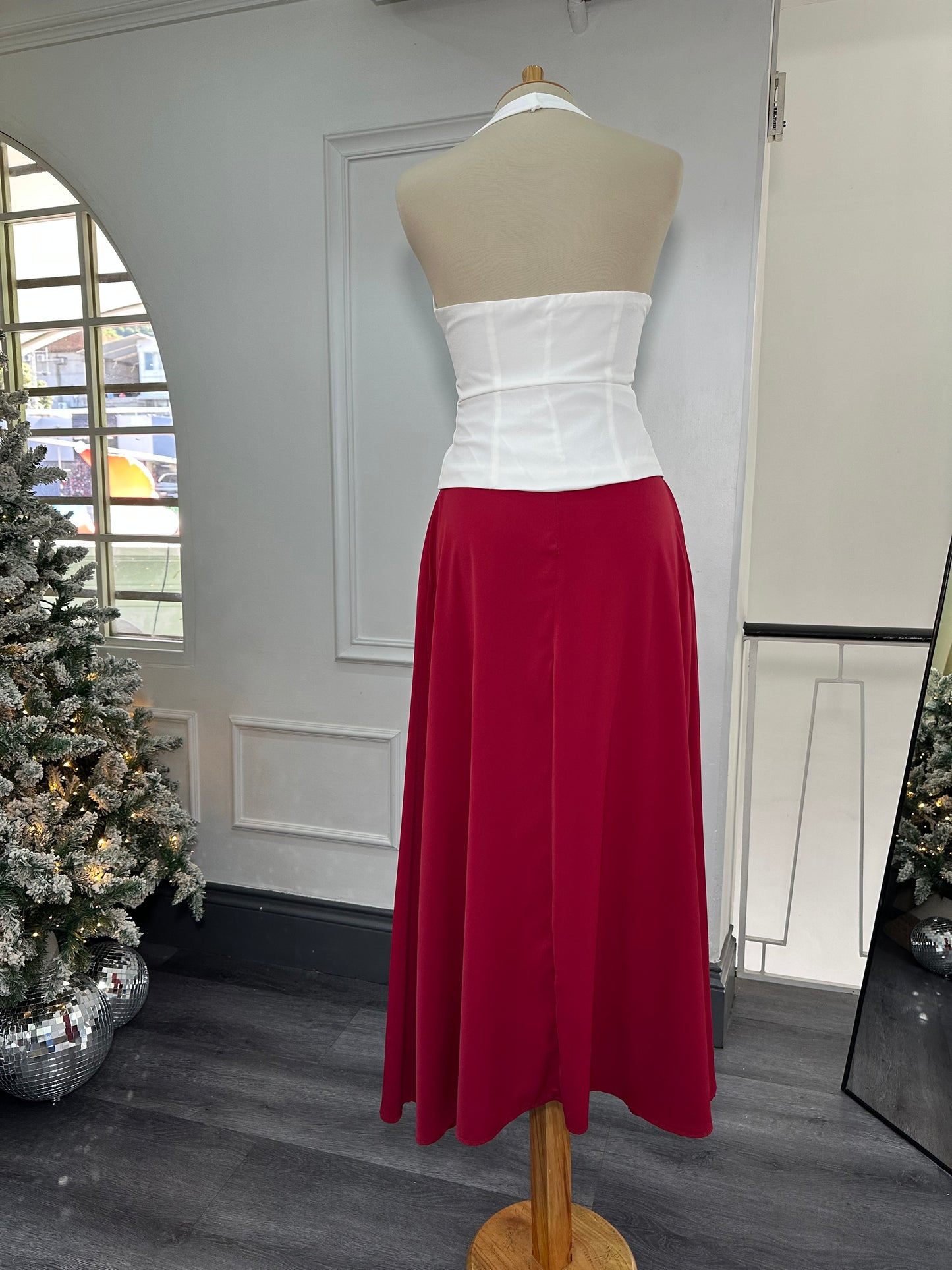 Maxi falda con bolsillos