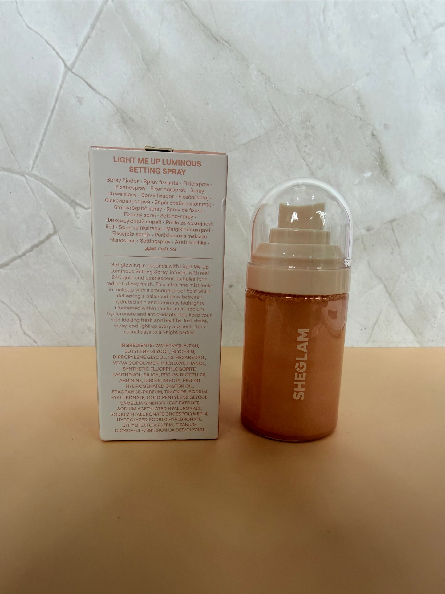 She Glam Spray fijador luminoso