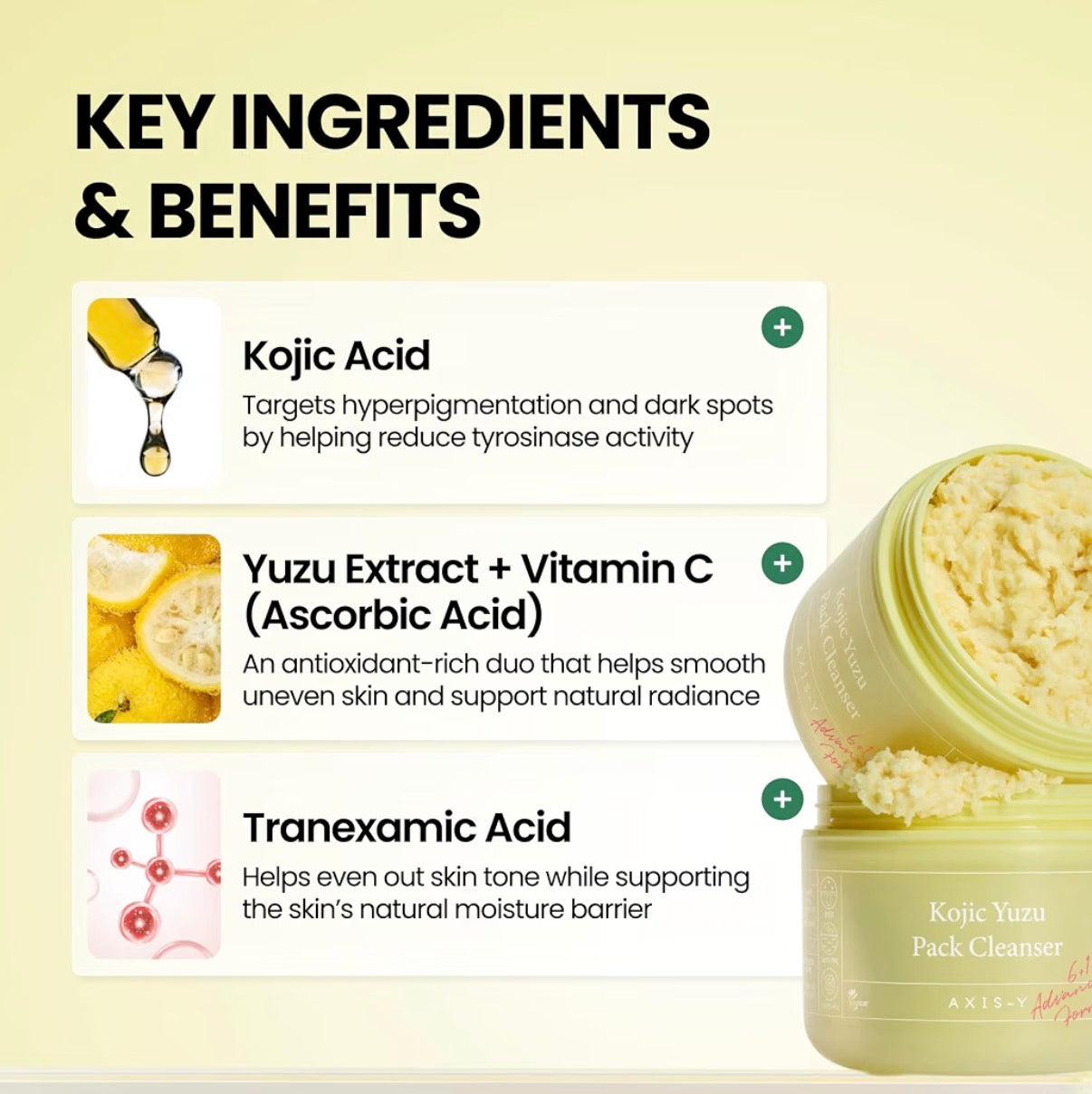 AXIS-Y Kojic Yuzu Pack Cleanser