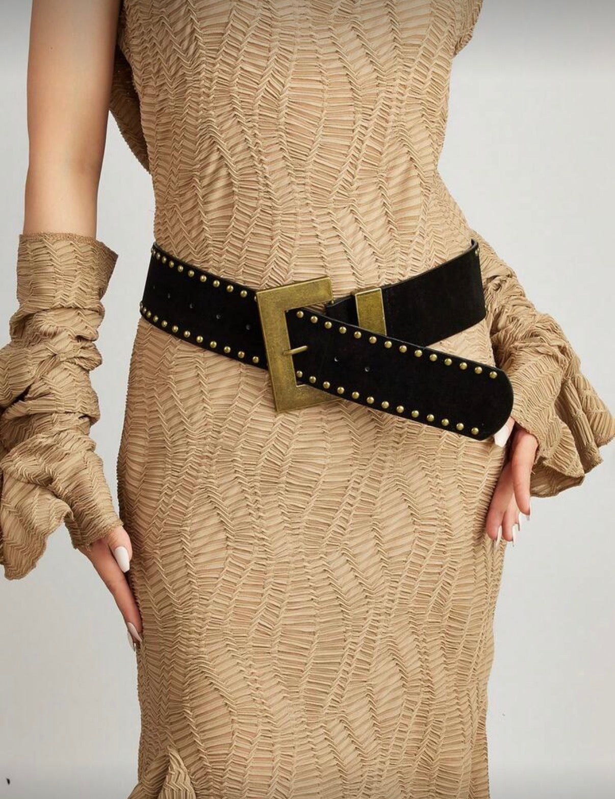 Cinturón occidental gamuzado