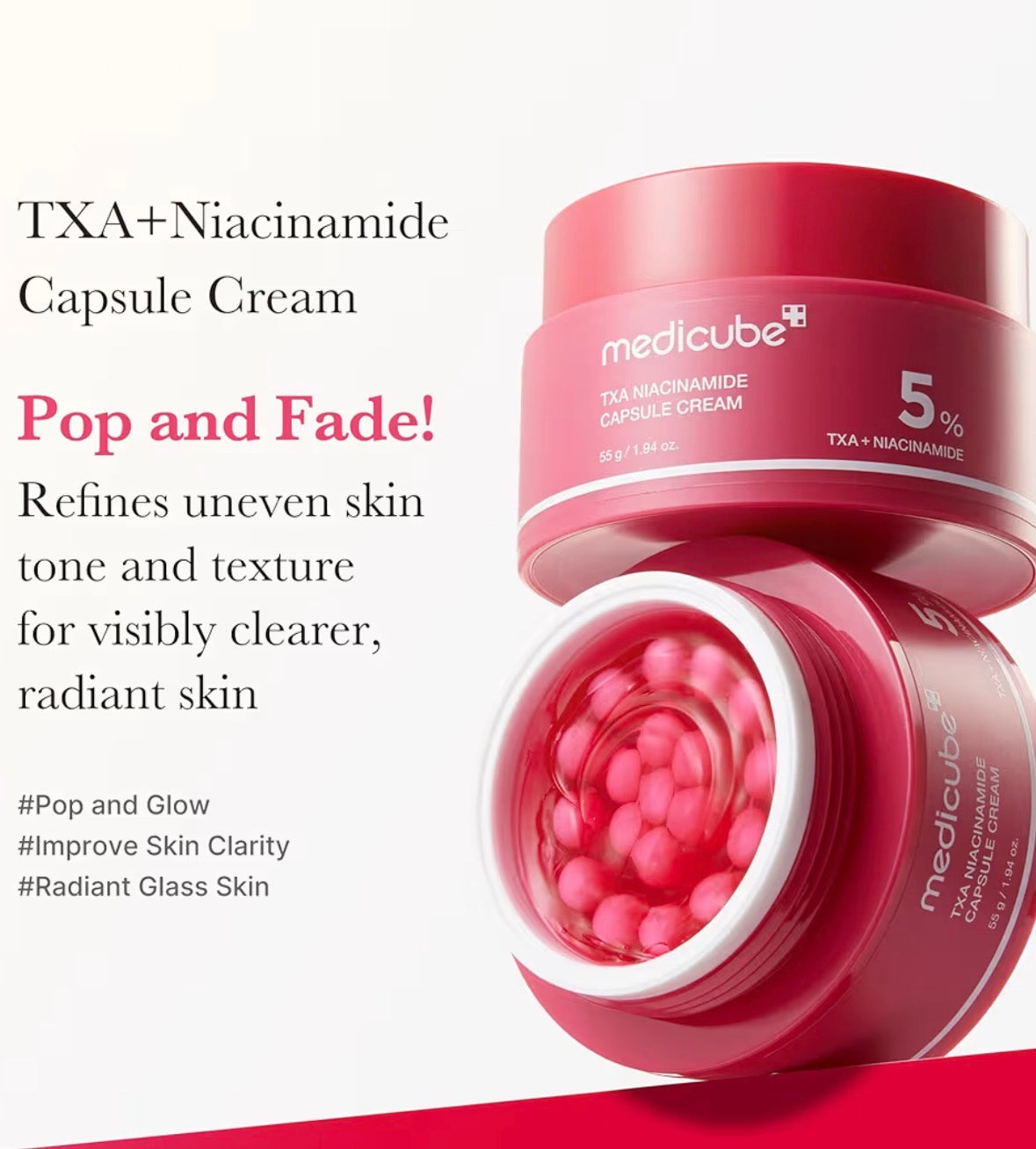 Medicube TXA+Crema de cápsula de niacinamida