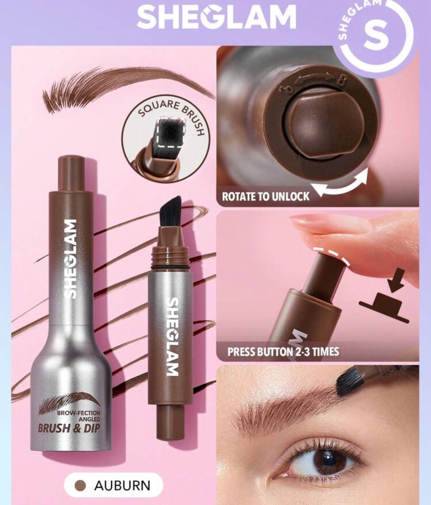 Brocha y Dip de Cejas