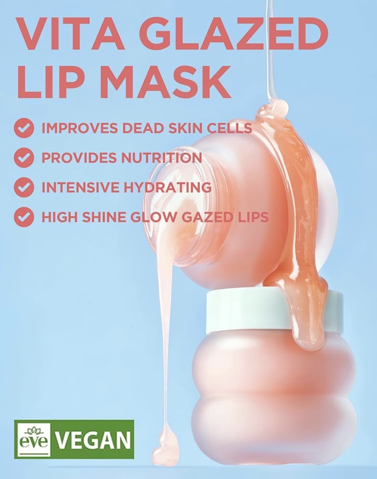 TOCOBO Vita Glazed Lip Mask -Exfoliante labial vegano