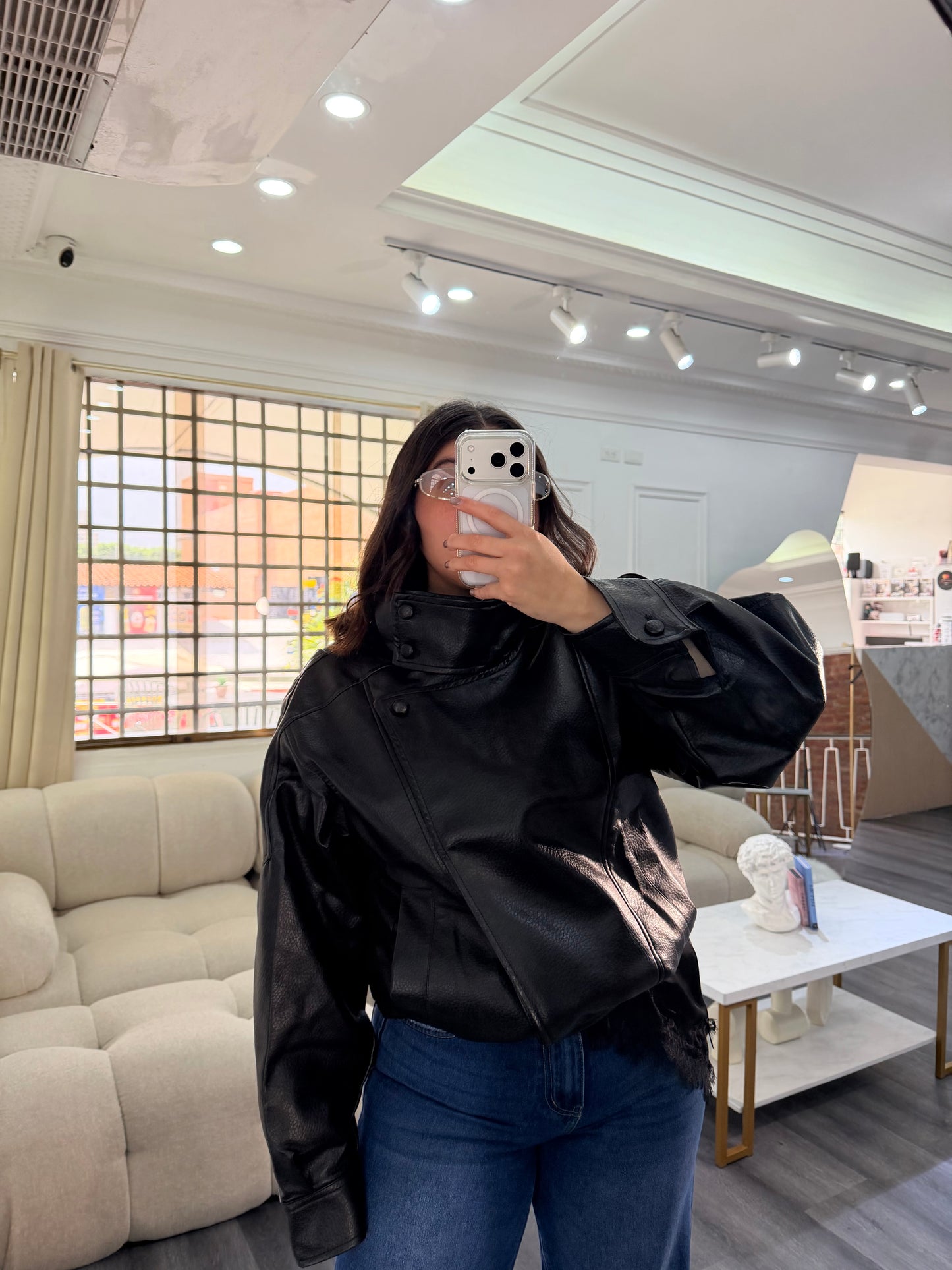 Leather jacket