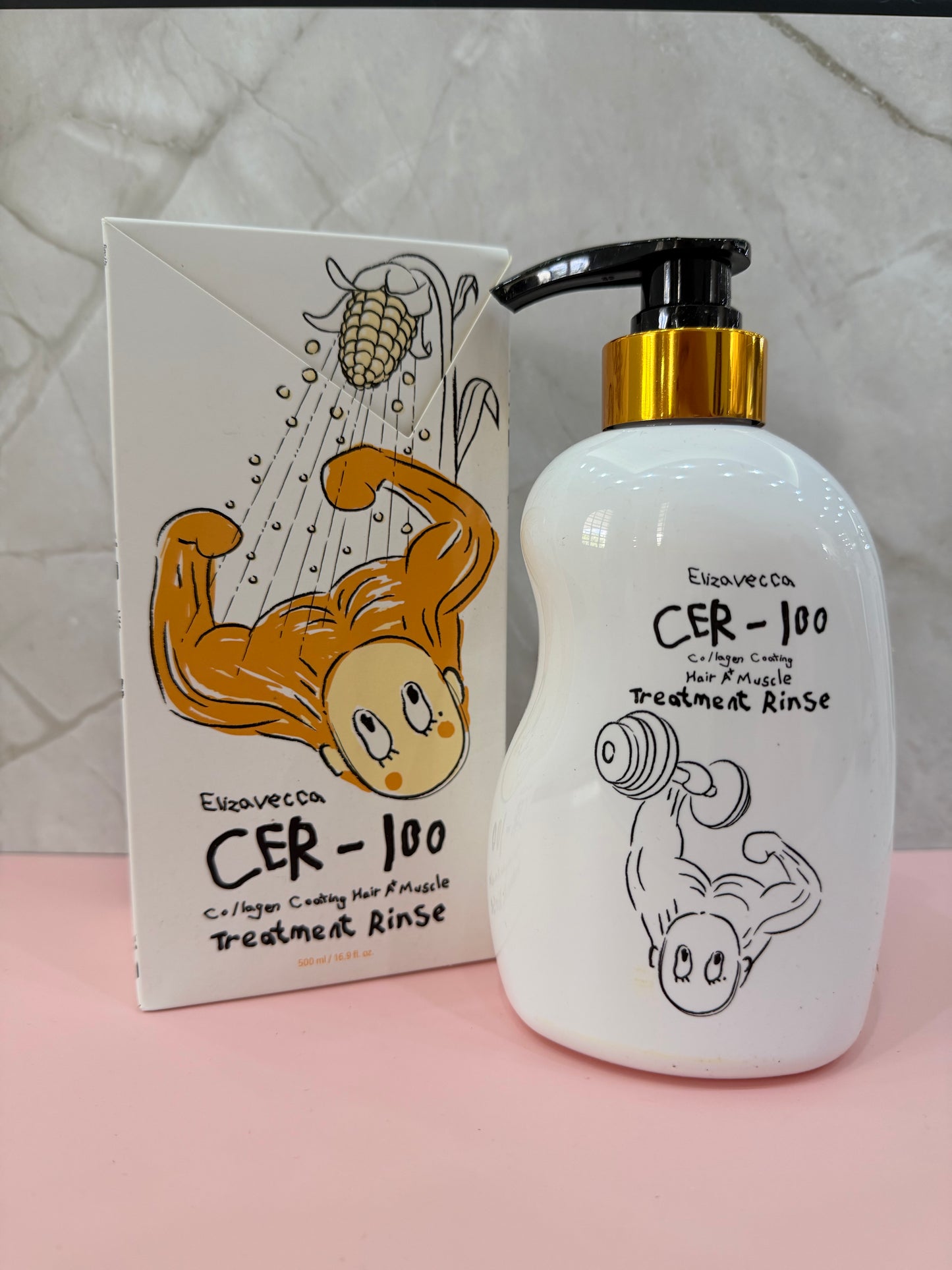 Elizavecca Enjuague de tratamiento capilar con recubrimiento de colágeno.