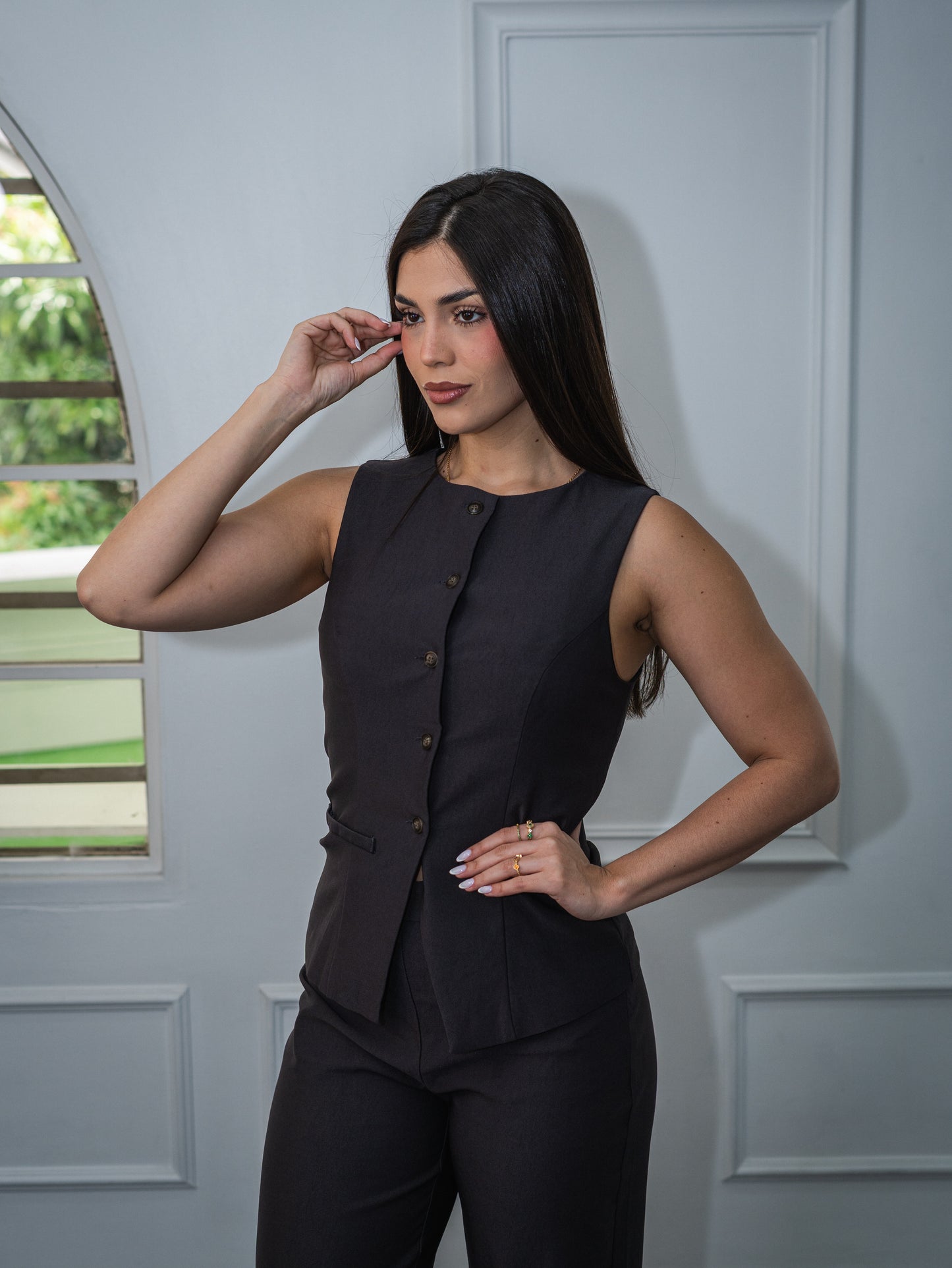 Conjunto casual botones