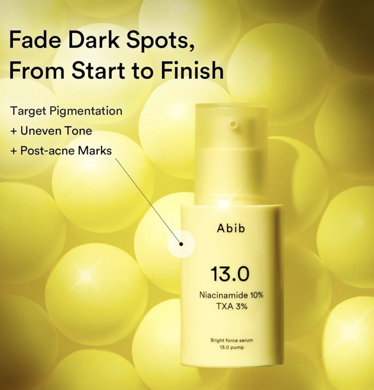 Abib Bright Force Serum 13.0 Pump-Niacinamida 10% TXA 3%