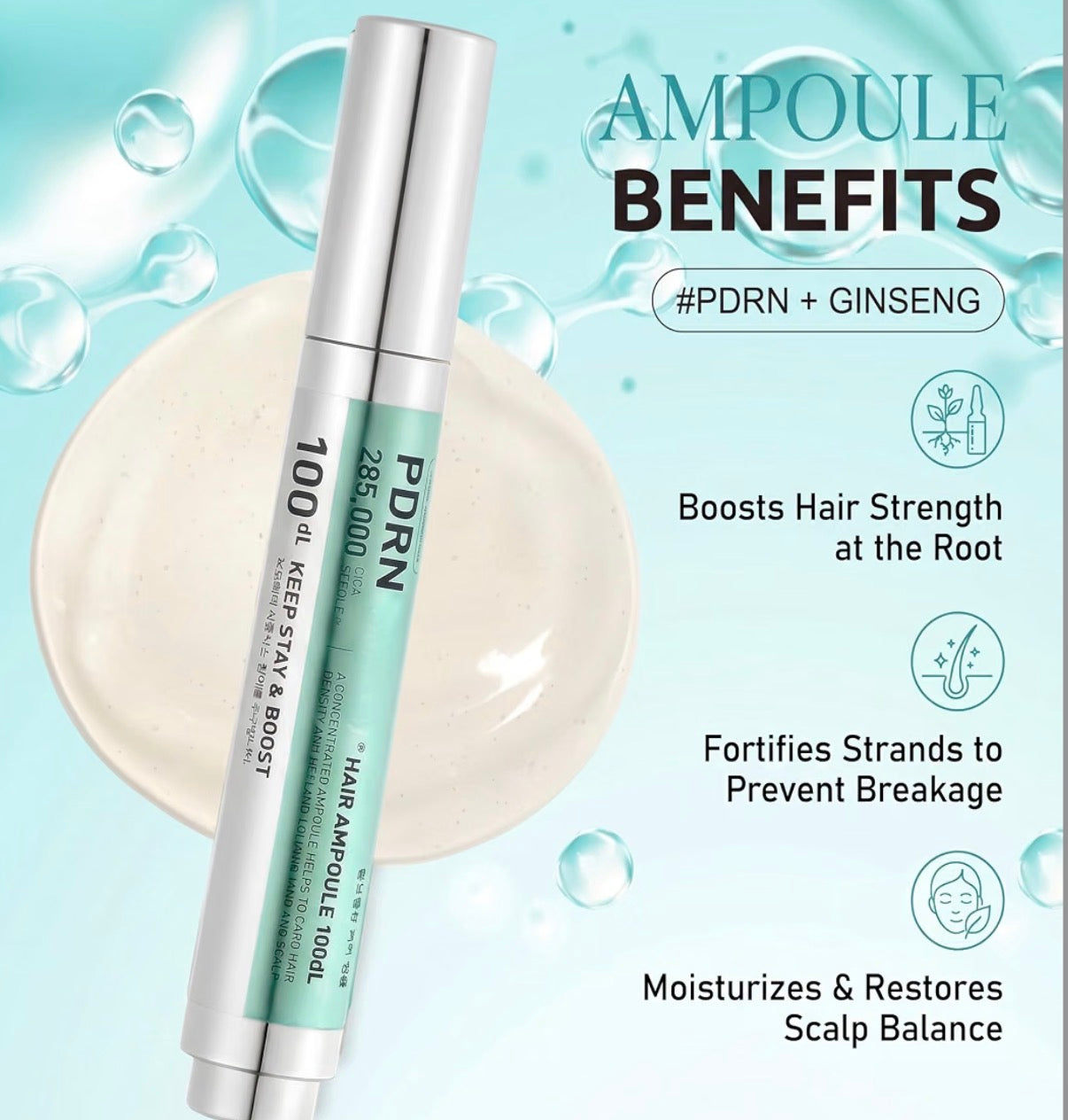 VT Cosmetics PDRN Reedle Shot™ Hair Ampoule 100dL