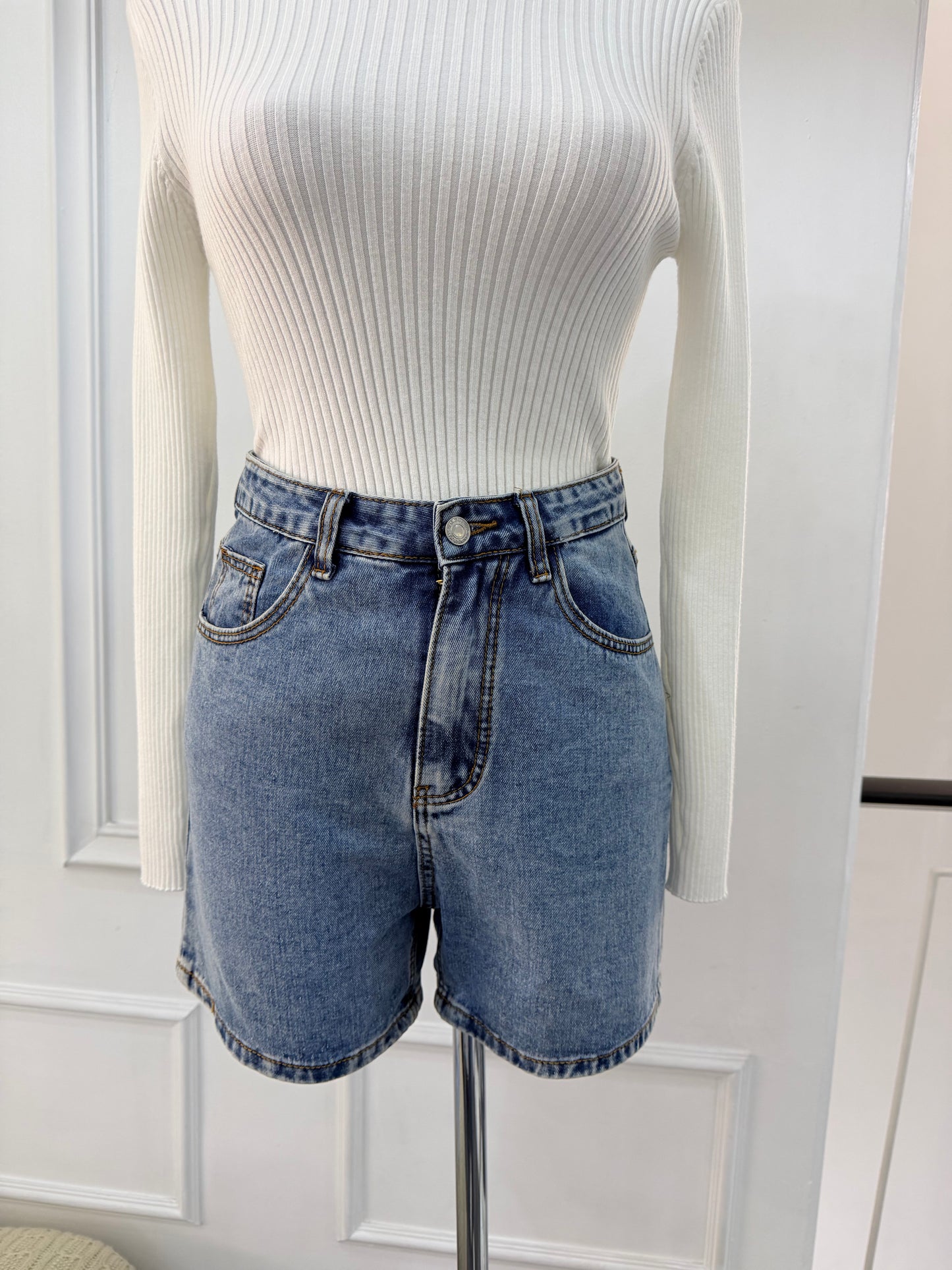 Short Denim prelavado