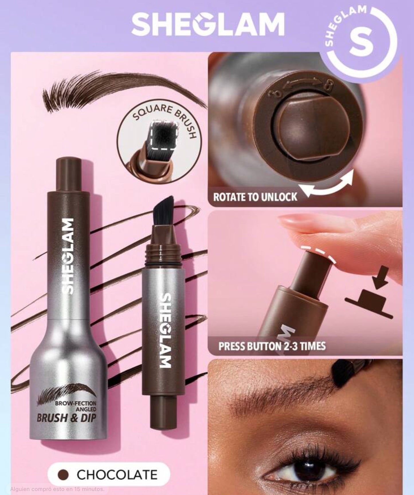 Brocha y Dip de Cejas