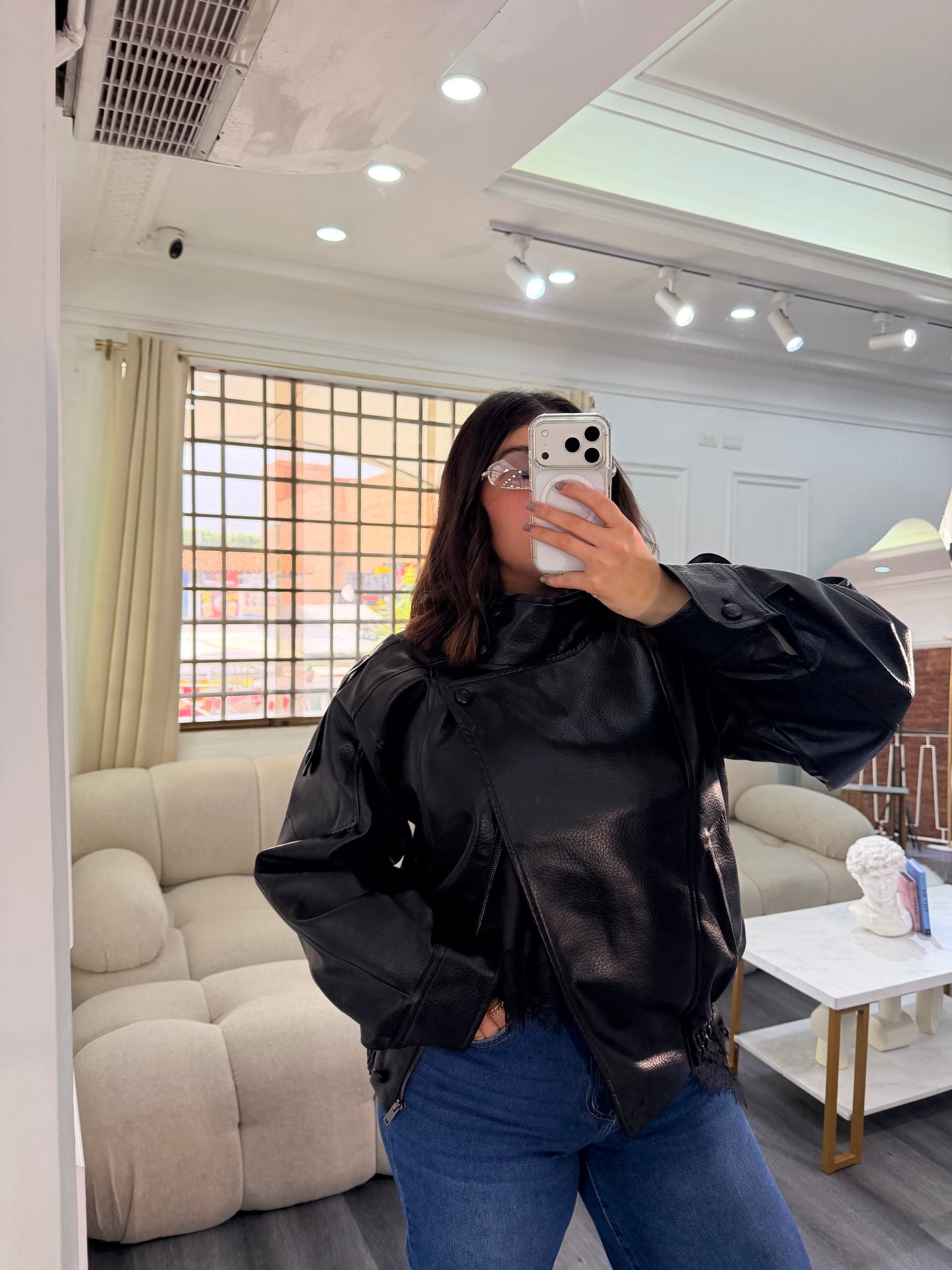 Leather jacket