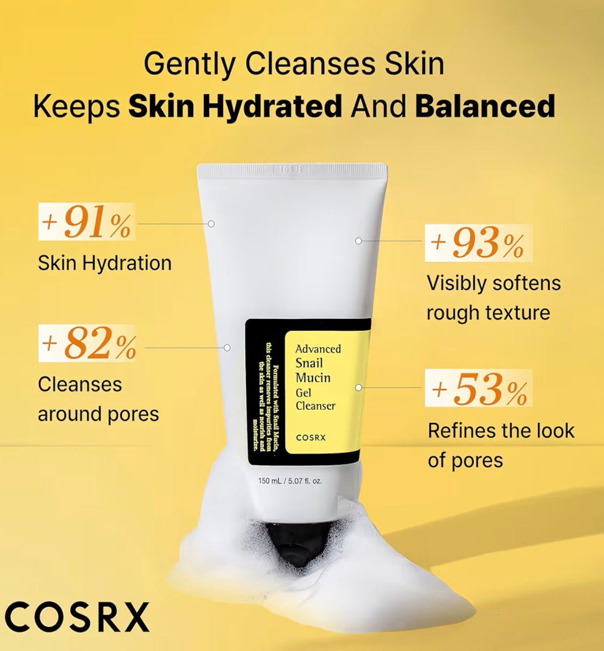 COSRX Advanced Snail Mucin Gel Cleanser