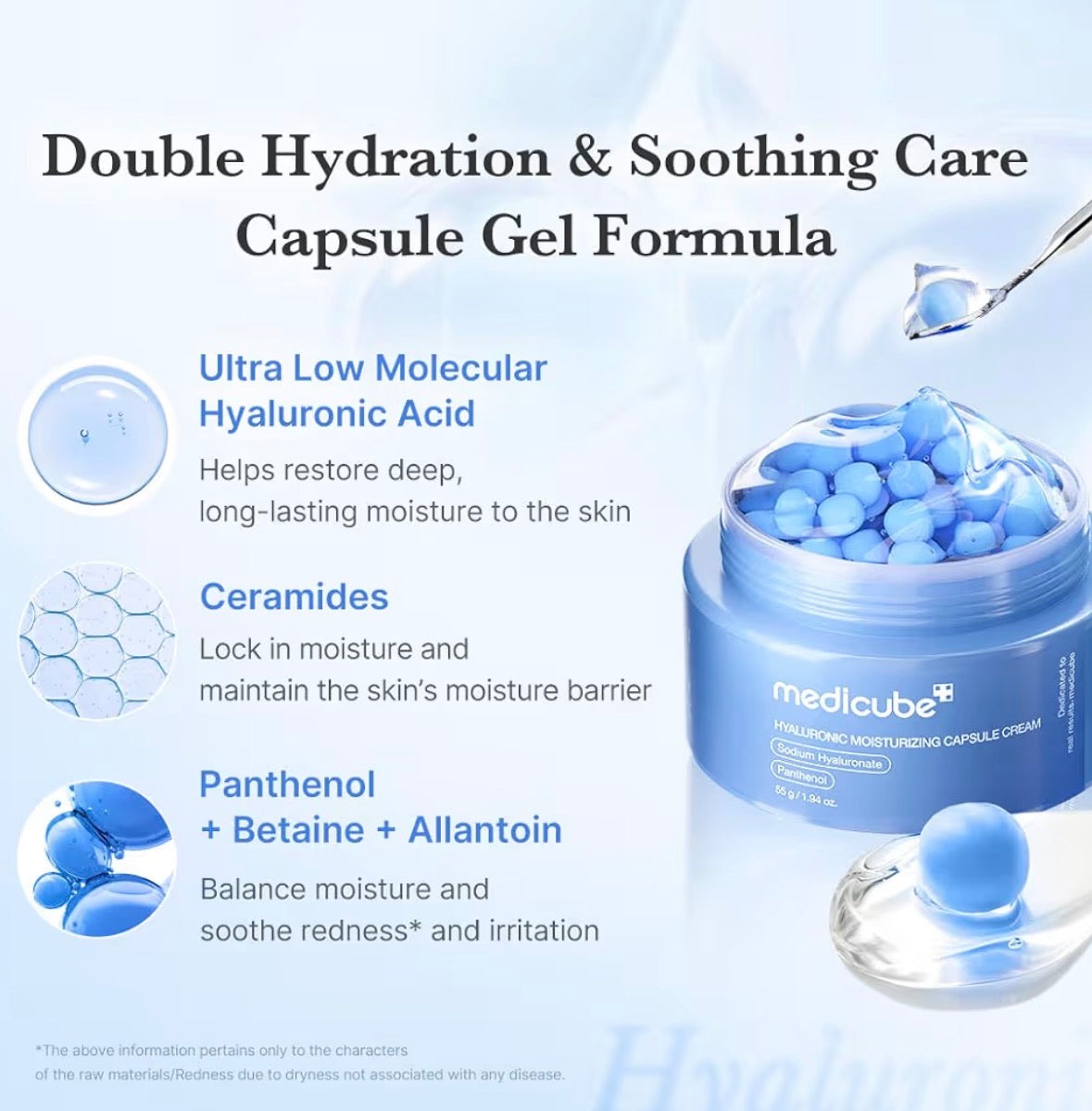 Medicube crema cápsula con ácido hialurónico