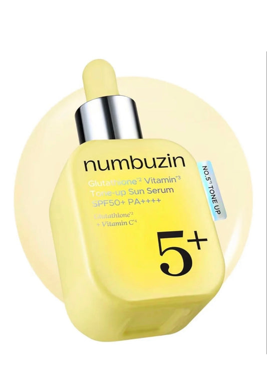 Numbuzin No. 5+ Glutathione Vitamin Tone-up Sun Serum (SPF50+ PA++++)