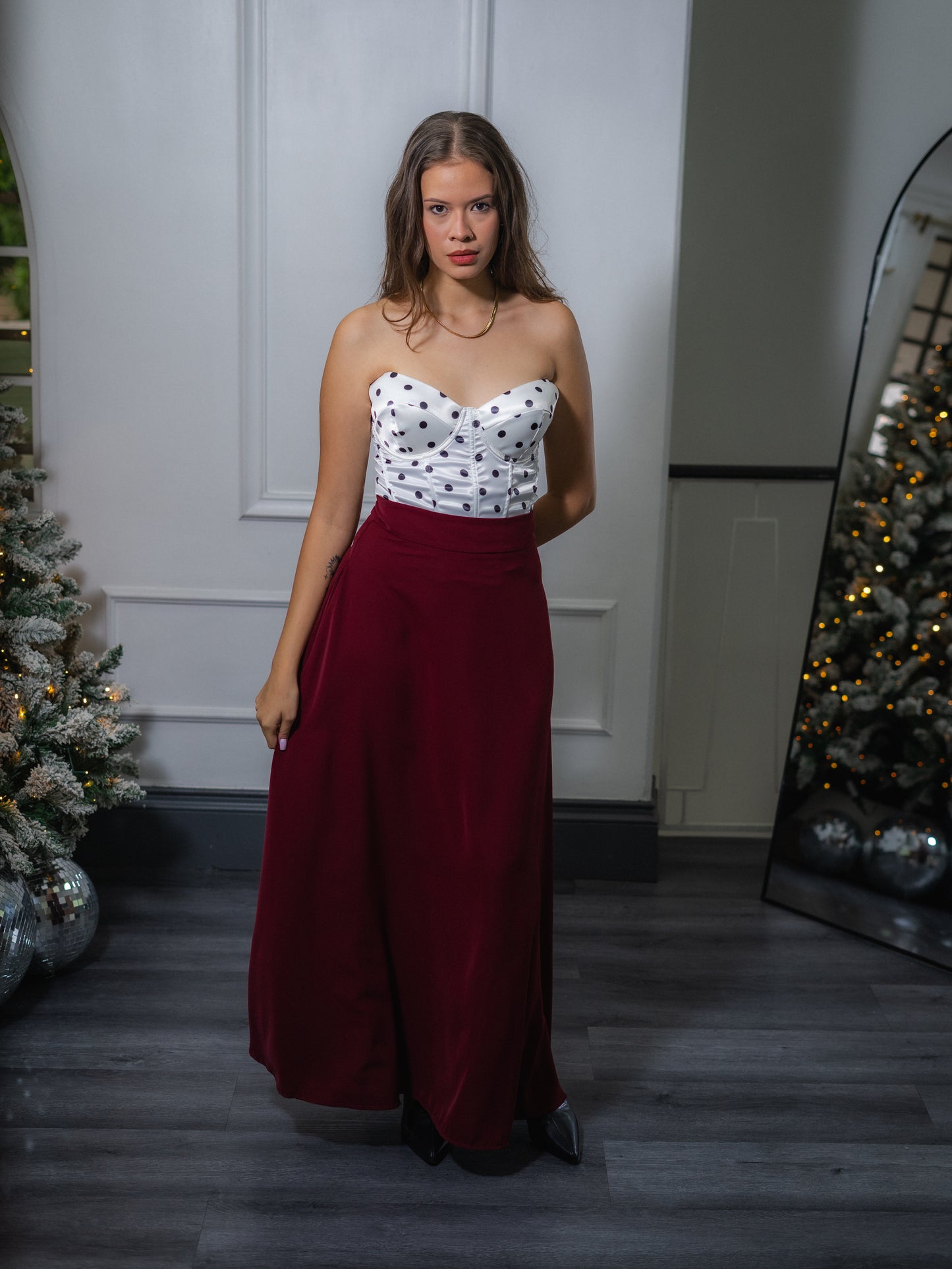 Maxi falda con bolsillos
