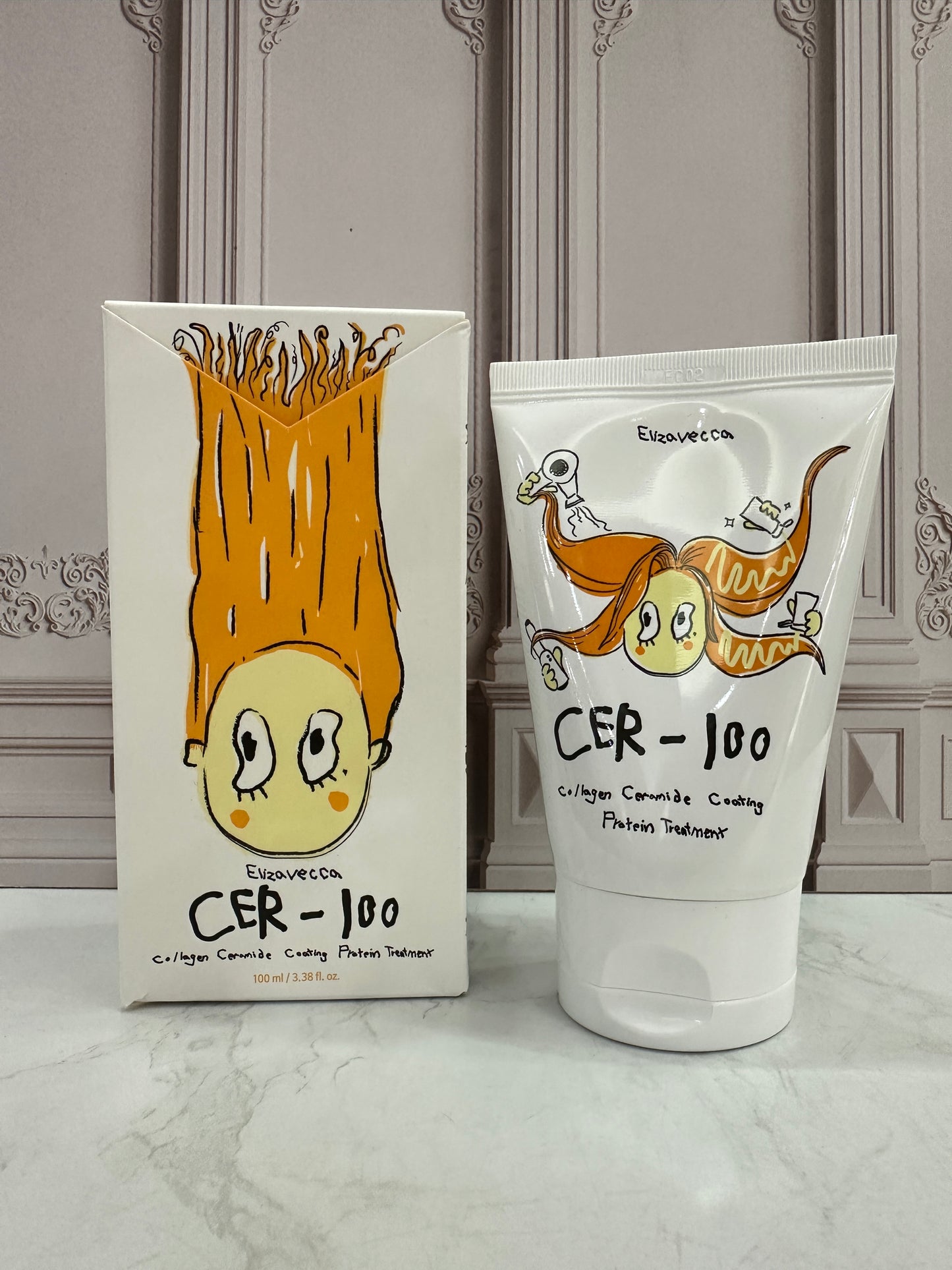 Elizavecca tratamiento de proteínas de cabello con revestimiento de colágeno CER-100