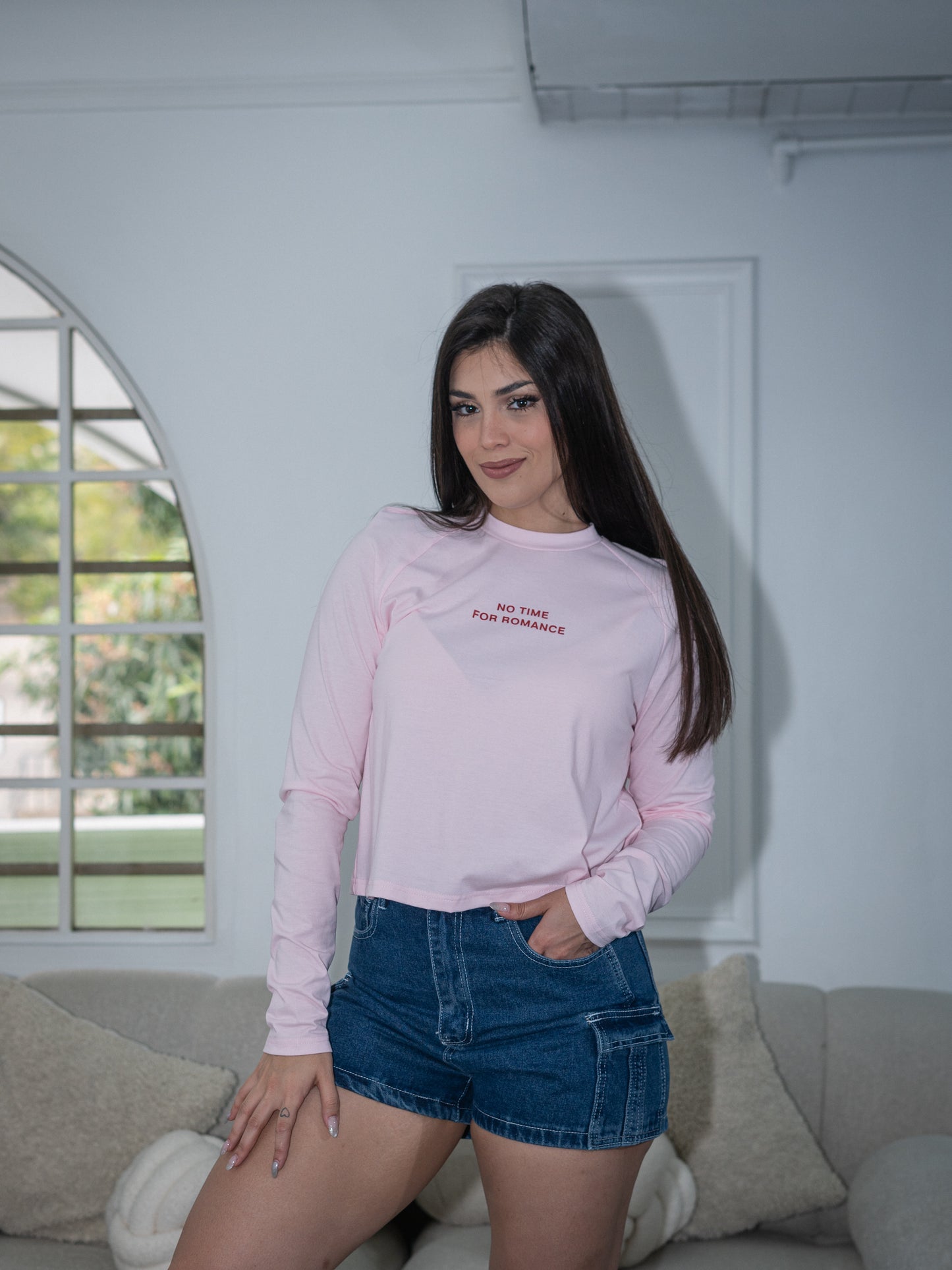 Suéter rosa letras