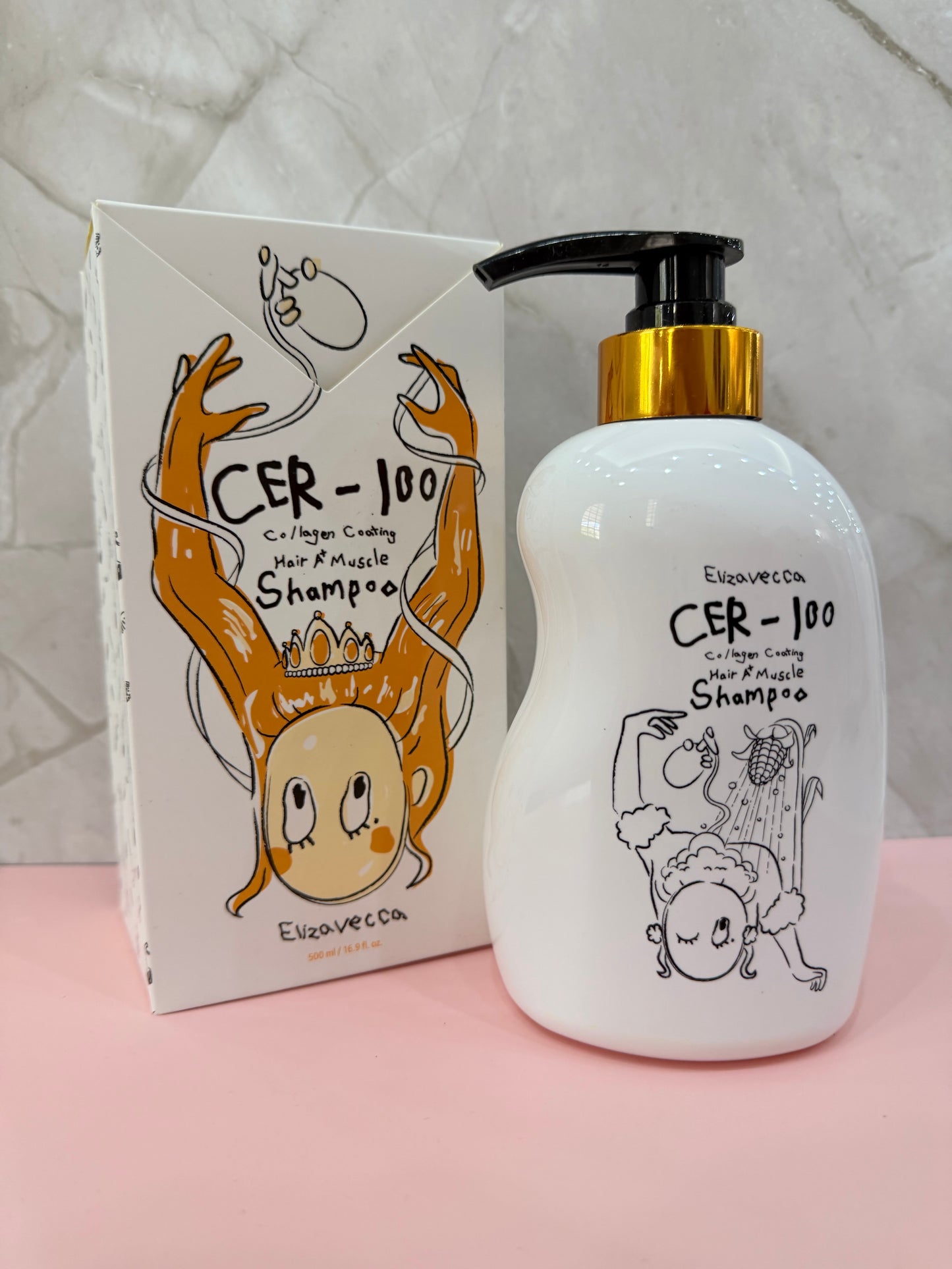 Elizavecca Shampoo muscular con revestimiento de colágeno CER-100 A+