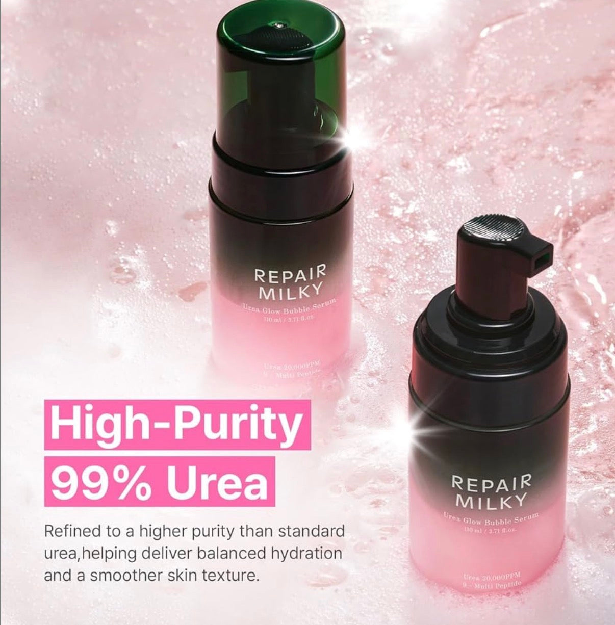 Shaishaishai Repair Milky Urea Glow Bubble Serum