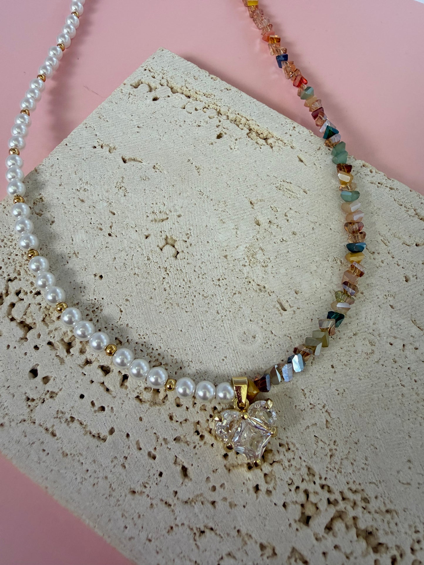 Collar lujo corazón