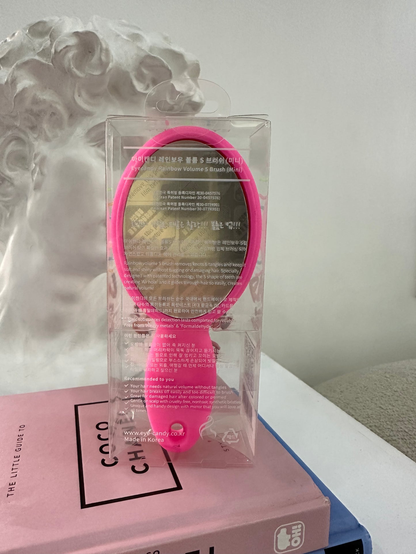 Peine con espejo para cartera