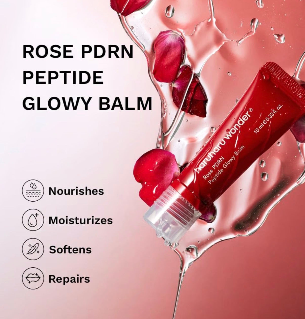 Haruharu Wonder Rose PDRN Peptide Glowy Balm
