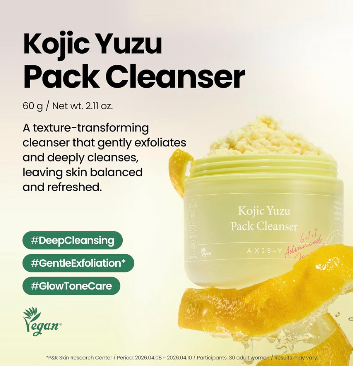 AXIS-Y Kojic Yuzu Pack Cleanser