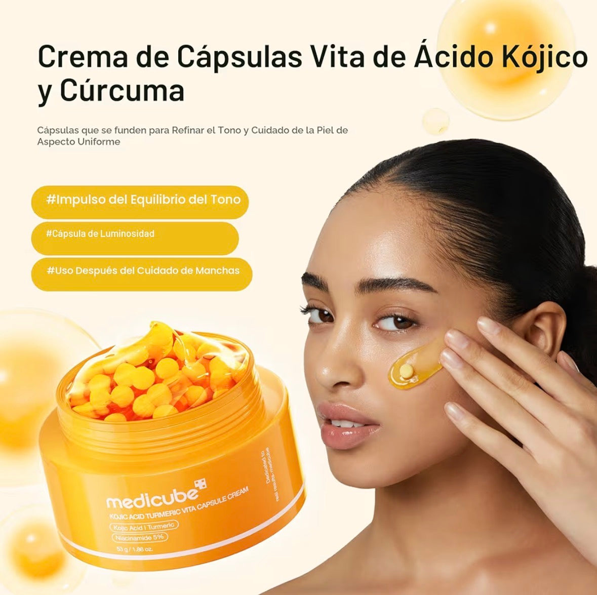 Medicube Crema cápsula con ácido kójico y cúrcuma