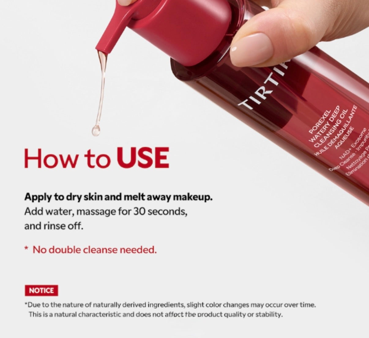 TIRTIR Porexel Watery Deep Cleansing Oil