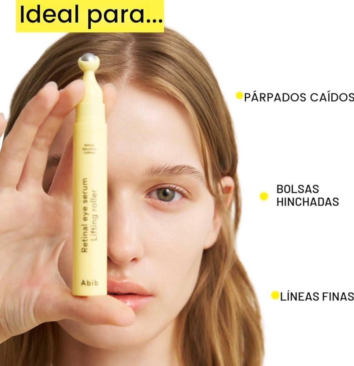 Abib Suero para ojos con retinal con rodillo elevador