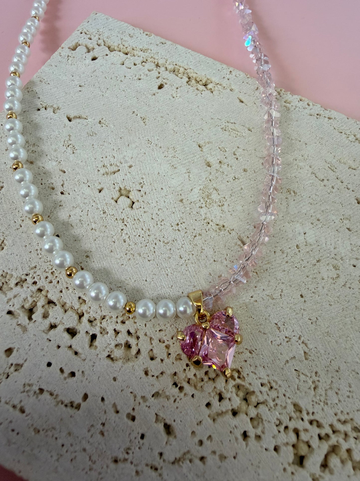 Collar lujo corazón