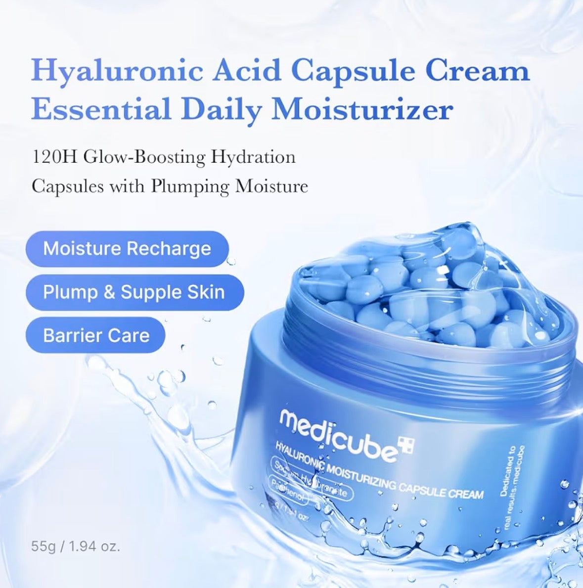 Medicube crema cápsula con ácido hialurónico