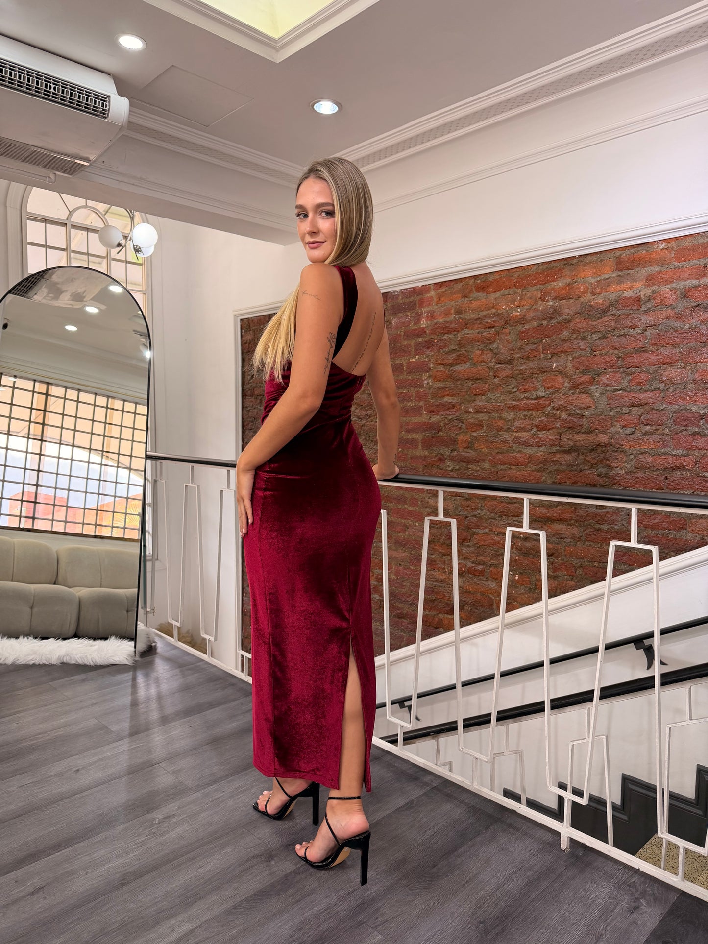 Maxi vestido velvet