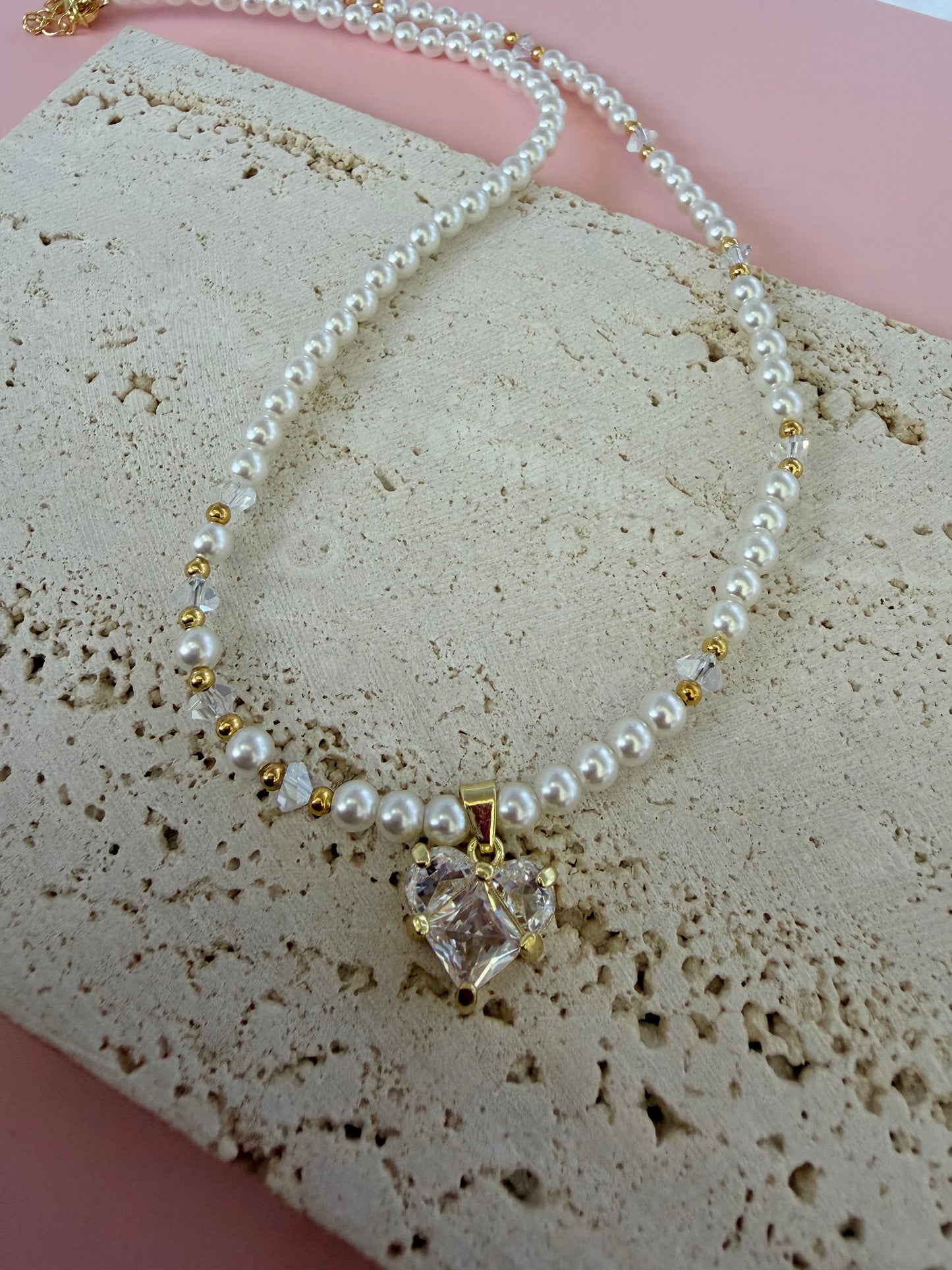 Collar lujo corazón