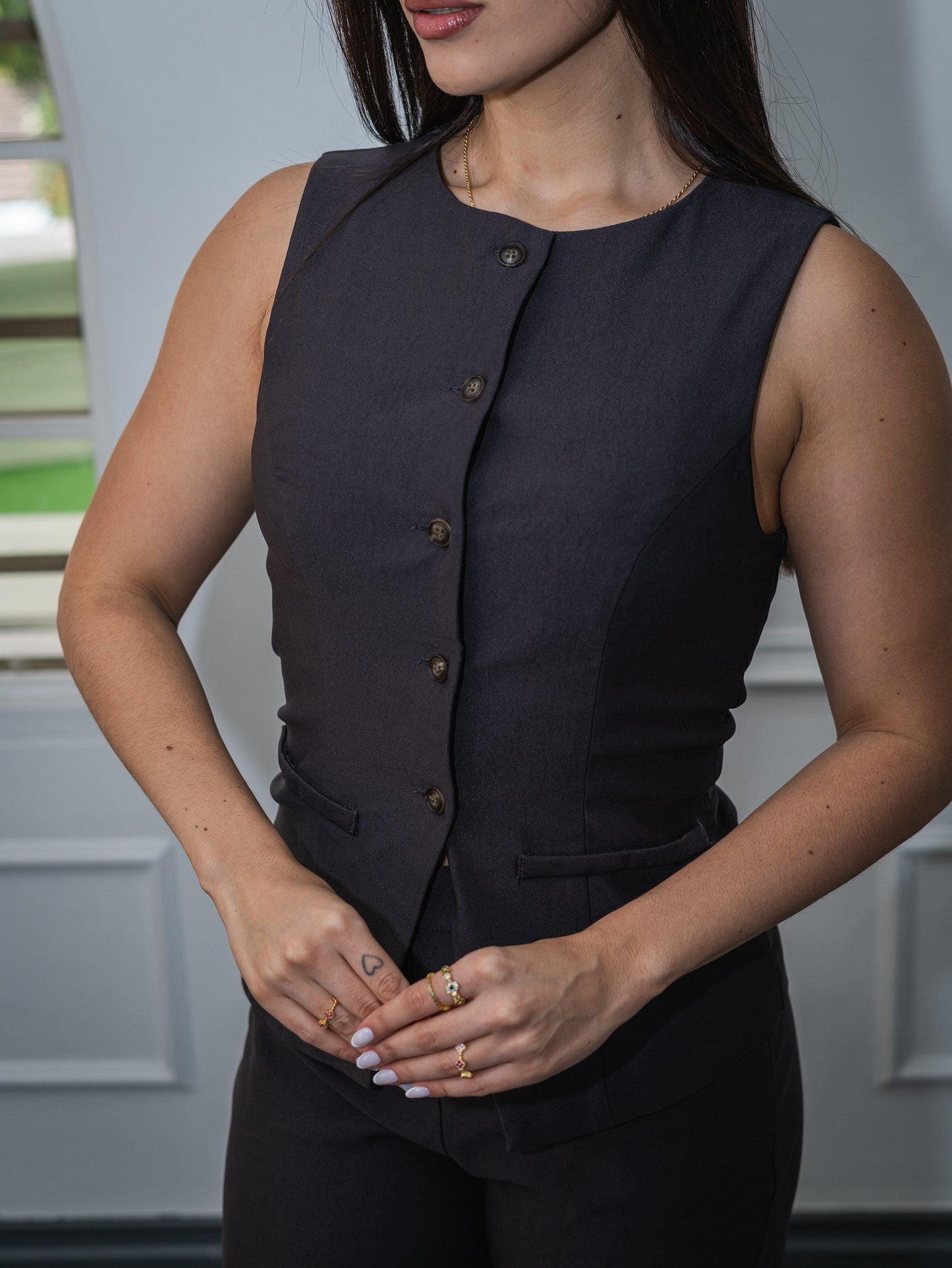 Conjunto casual botones