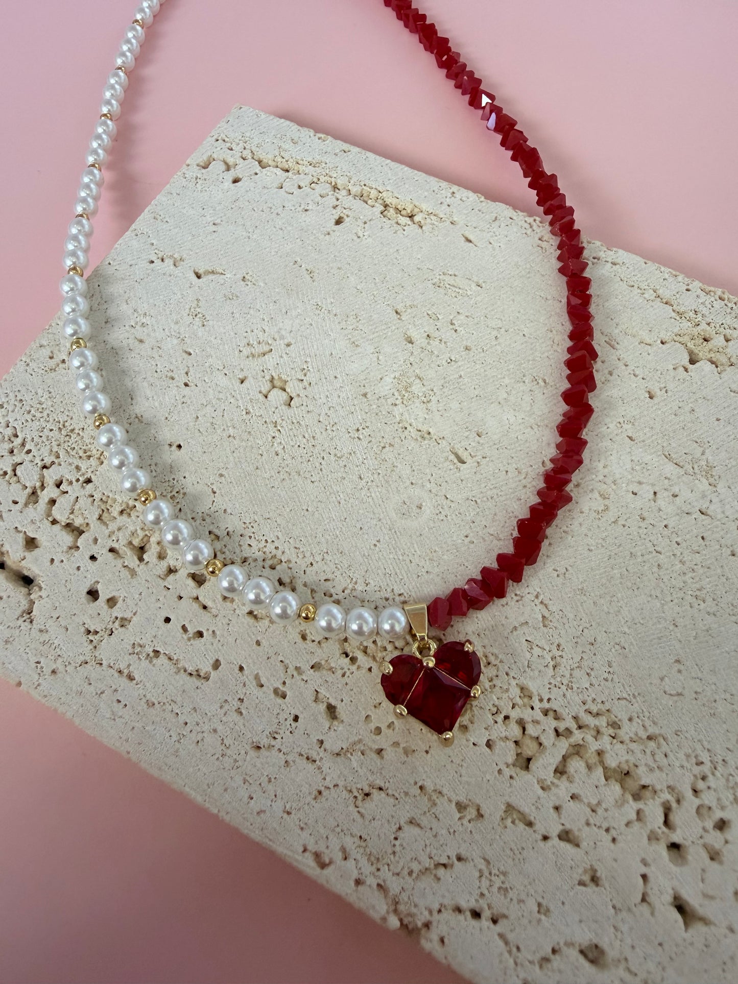 Collar lujo corazón
