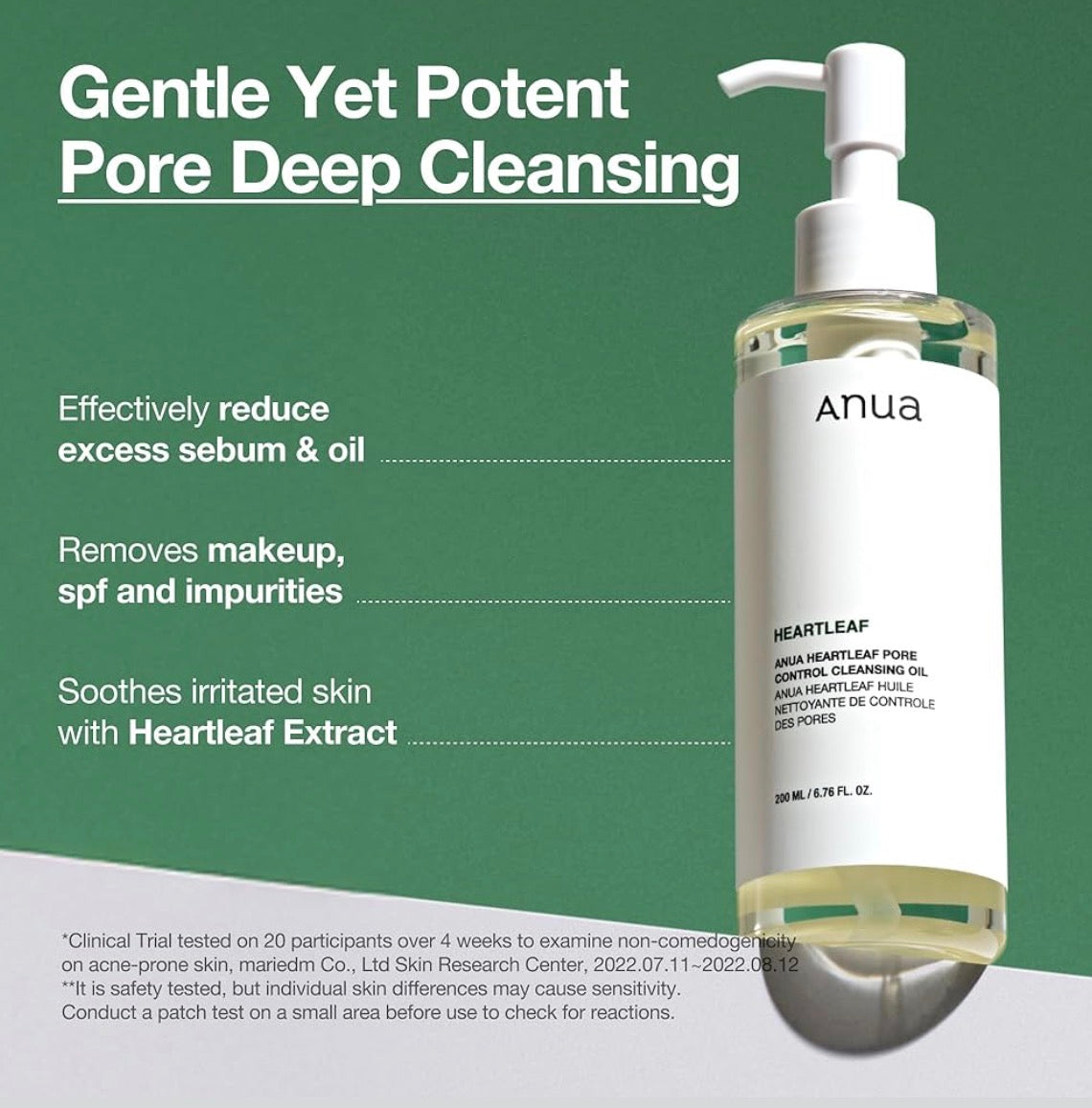 Anua Heartleaf Aceite limpiador para control de poros