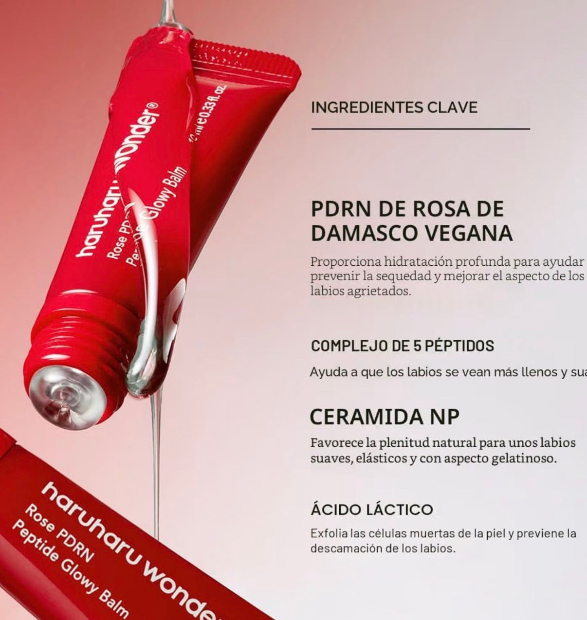 Haruharu Wonder Rose PDRN Peptide Glowy Balm