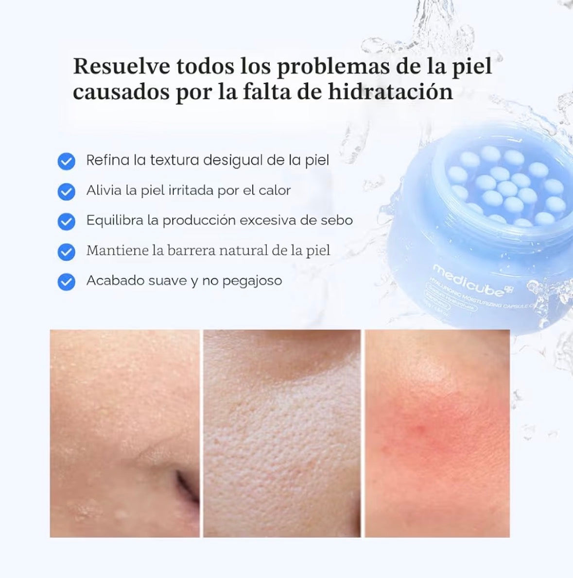 Medicube crema cápsula con ácido hialurónico