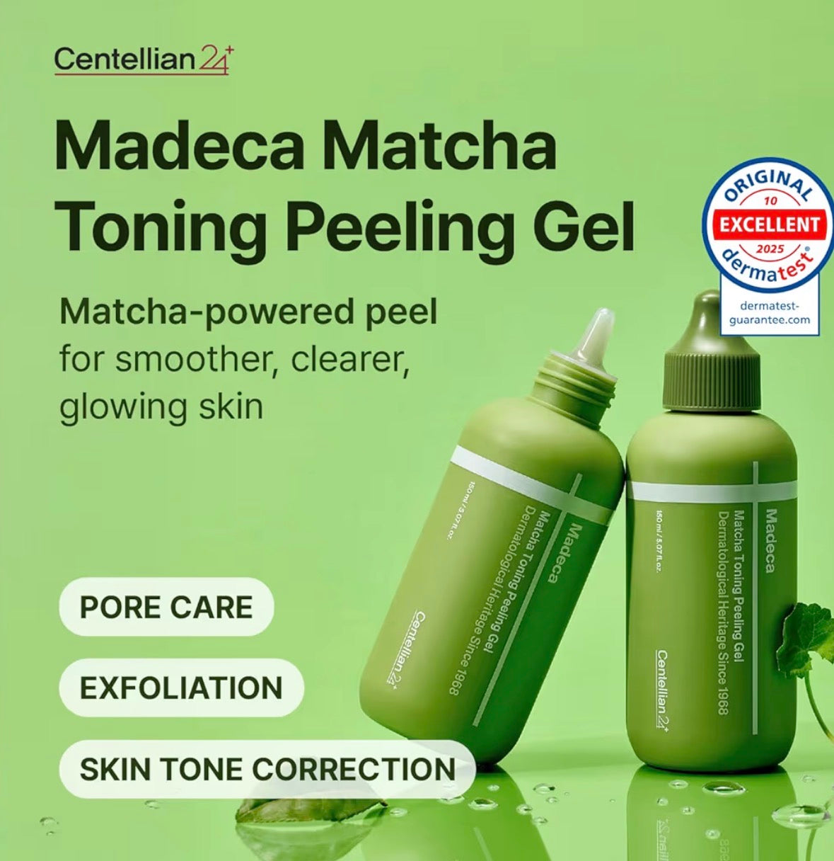 CENTELLIAN 24 Madeca Matcha Exfoliante suave para una piel