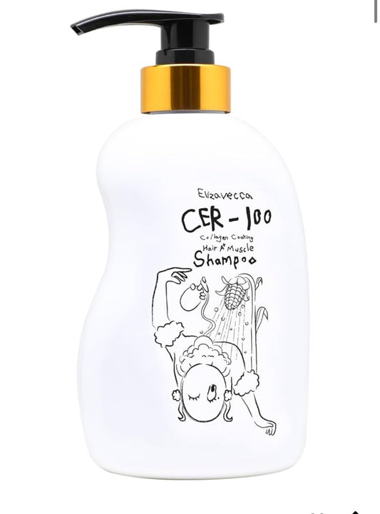 Elizavecca Shampoo muscular con revestimiento de colágeno CER-100 A+