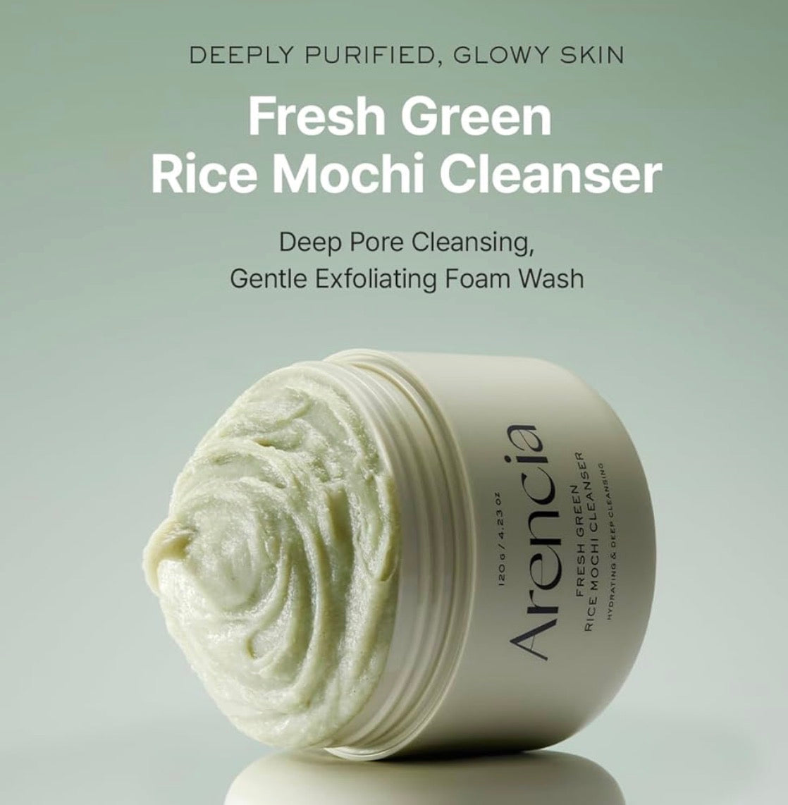 ARENCIA Limpiador facial Mochi de arroz coreano