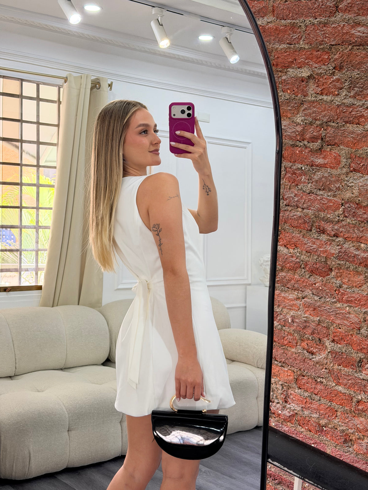 Vestido casual botones
