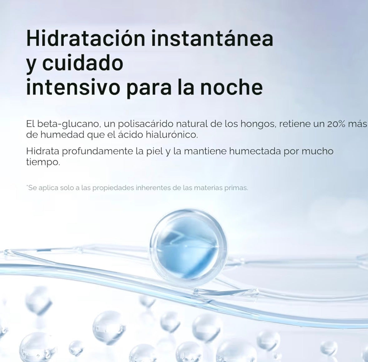 IUNIK Beta Glucan Power Suero Vegano de Humedad Profunda