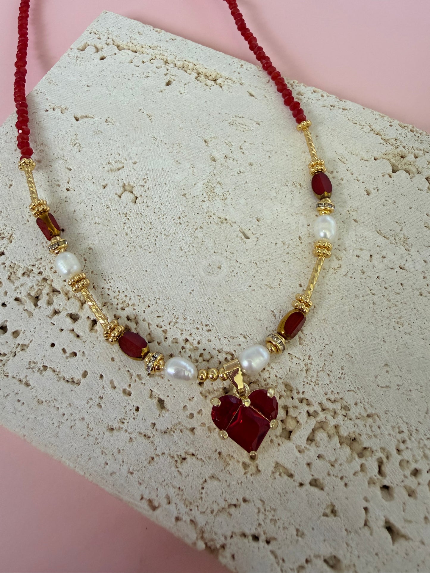 Collar lujo corazón