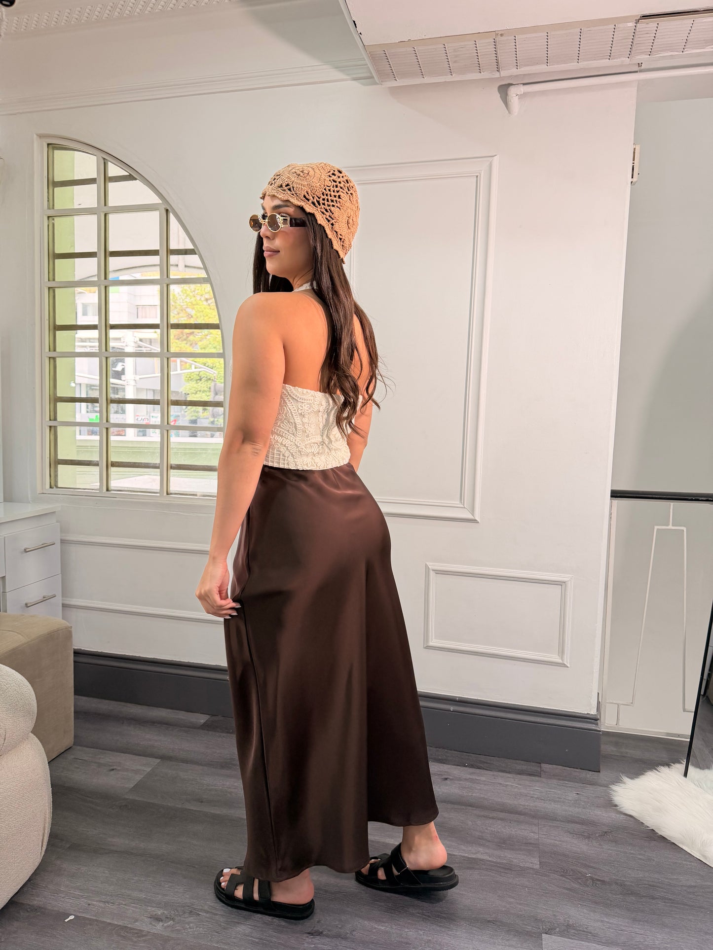Top tejido halter