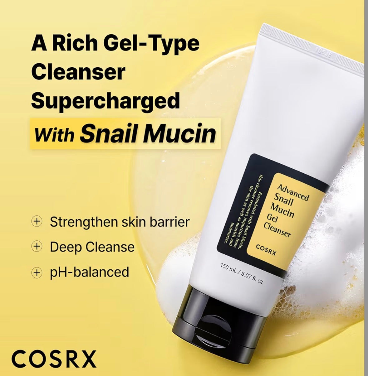 COSRX Advanced Snail Mucin Gel Cleanser
